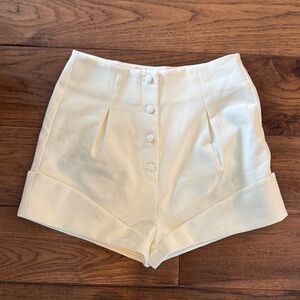 Camila Coelho Suit Shorts NWOT Cream Women's Shorts (Bridal)